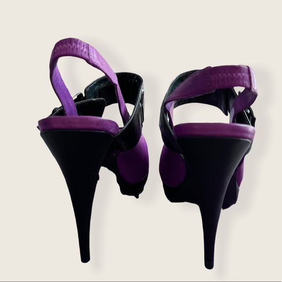 Fergie Mission-Magenta Leather Upper Heels Size 7M - Picture 6 of 7